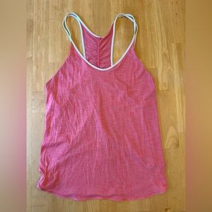 Lululemon pink workout tank size 12